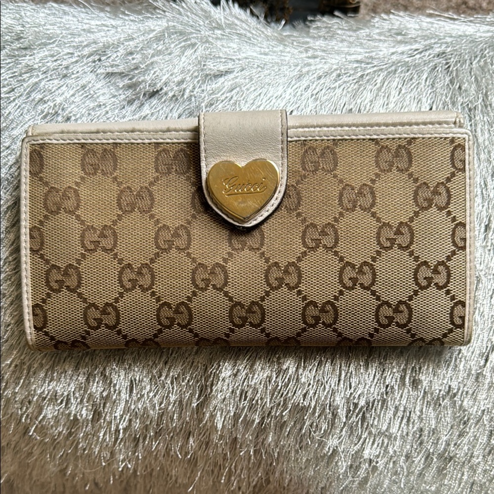 Gucci Beige Monogram Wallet